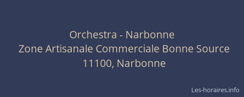 Orchestra - Narbonne