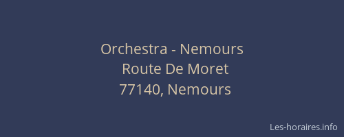 Orchestra - Nemours