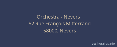 Orchestra - Nevers