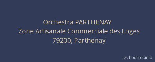 Orchestra PARTHENAY