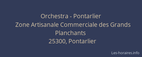 Orchestra - Pontarlier
