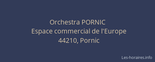 Orchestra PORNIC