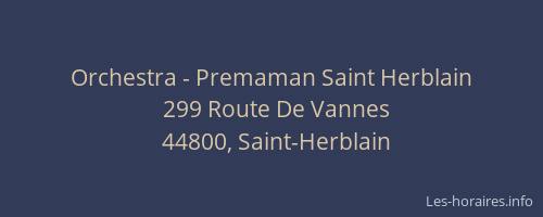 Orchestra - Premaman Saint Herblain