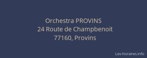 Orchestra PROVINS