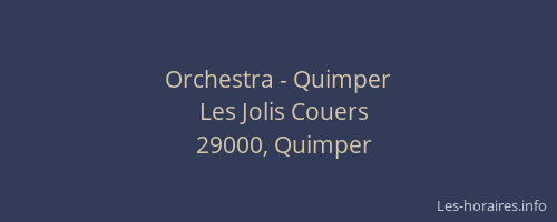 Orchestra - Quimper