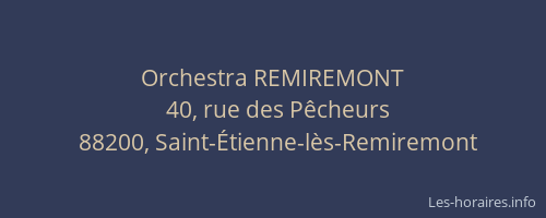 Orchestra REMIREMONT