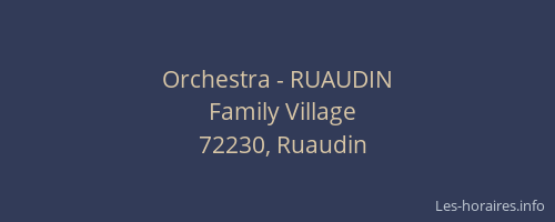 Orchestra - RUAUDIN