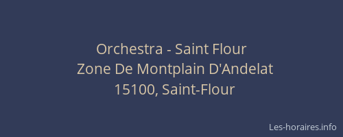 Orchestra - Saint Flour