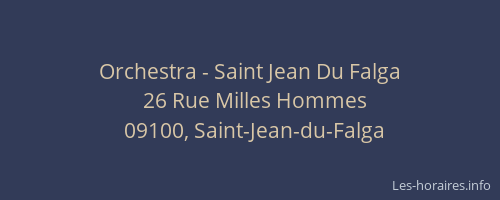 Orchestra - Saint Jean Du Falga