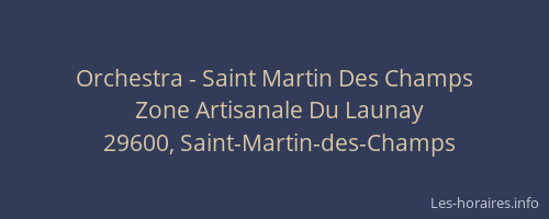 Orchestra - Saint Martin Des Champs