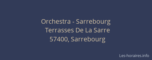 Orchestra - Sarrebourg