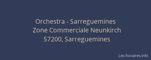 Orchestra - Sarreguemines