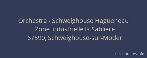 Orchestra - Schweighouse Hagueneau