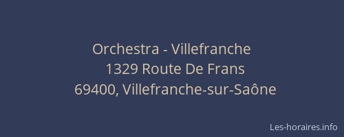 Orchestra - Villefranche