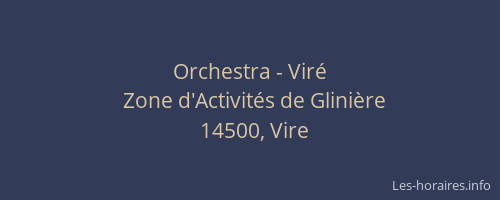Orchestra - Vir&eacute;