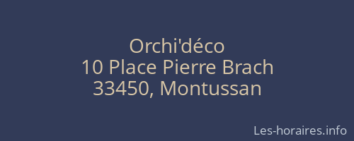Orchi'déco