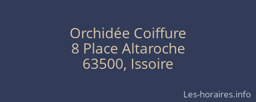 Orchidée Coiffure