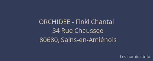 ORCHIDEE - Finkl Chantal