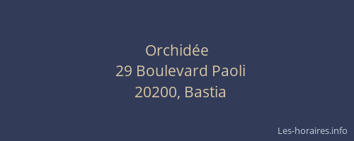 Orchidée