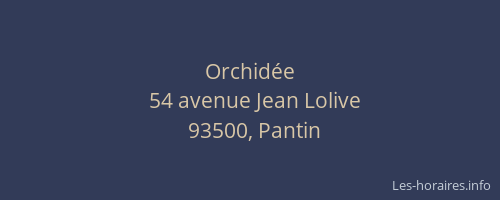 Orchidée