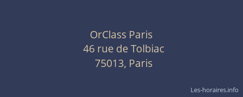 OrClass Paris