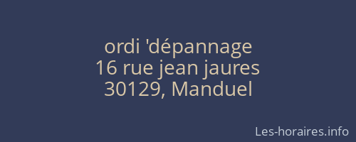 ordi 'dépannage