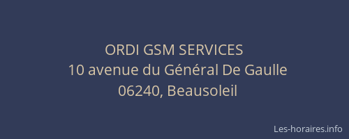 ORDI GSM SERVICES