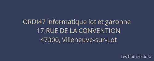ORDI47 informatique lot et garonne