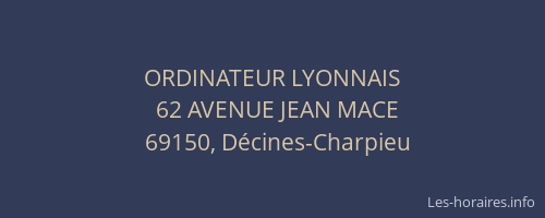 ORDINATEUR LYONNAIS