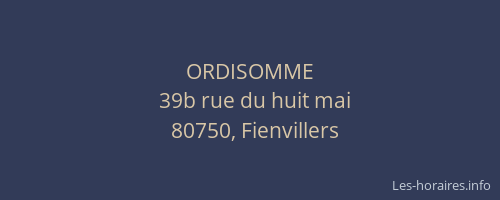 ORDISOMME
