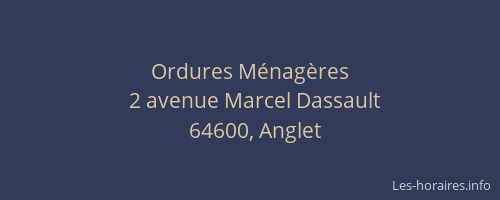 Ordures Ménagères