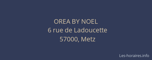 OREA BY NOEL