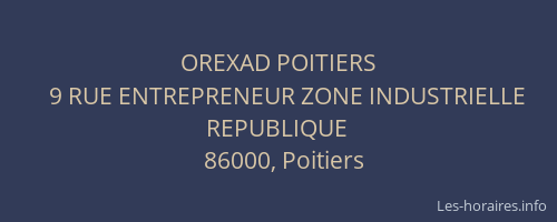 OREXAD POITIERS
