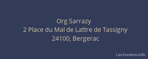 Org Sarrazy
