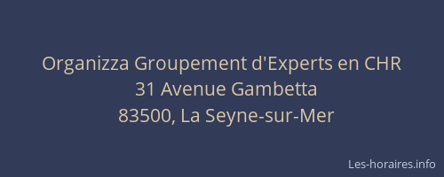 Organizza Groupement d'Experts en CHR