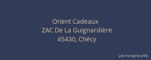 Orient Cadeaux