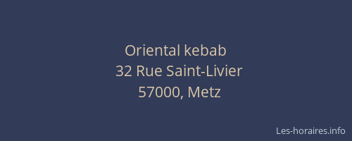 Oriental kebab
