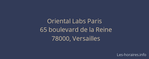 Oriental Labs Paris
