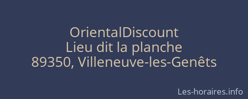 OrientalDiscount