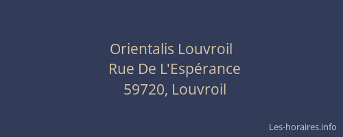 Orientalis Louvroil
