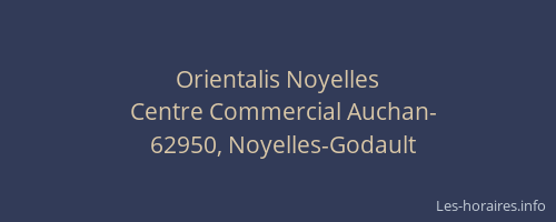 Orientalis Noyelles