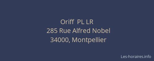 Oriff  PL LR