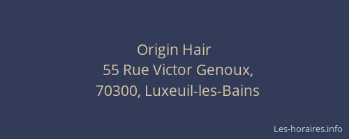 Origin Hair