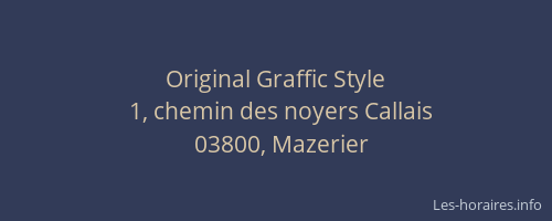 Original Graffic Style