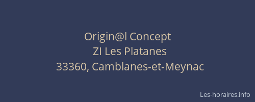 Origin@l Concept