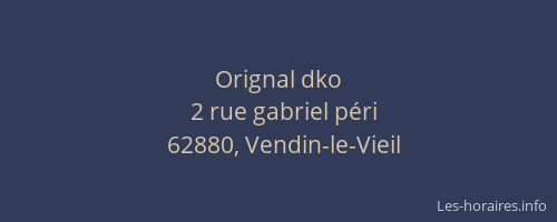 Orignal dko