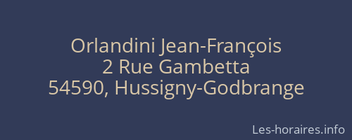 Orlandini Jean-François