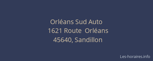 Orl&eacute;ans Sud Auto