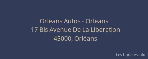 Orleans Autos - Orleans