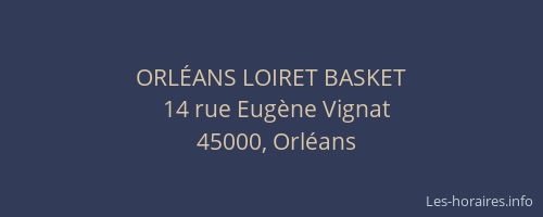 ORLÉANS LOIRET BASKET